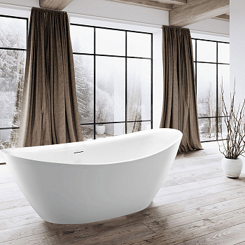 Ванна акриловая Vincea VBT-203 180х87 отдельностоящая овальная