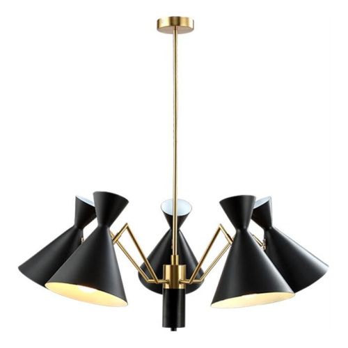 Люстра подвесная Crystal Lux Joven (Джовен) Joven SP5 Gold/Black - фото 2