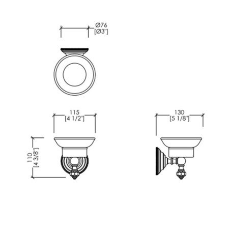 Мыльница Devon Devon Gemstone GEM701-OTS
