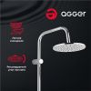 Душевая стойка Agger Thermo A2492200 настенная цвет хром с термостатом
