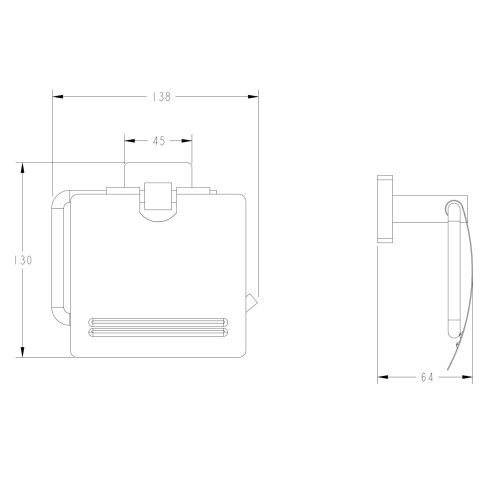 Бумагодержатель Fashun A2603-17 - фото 3