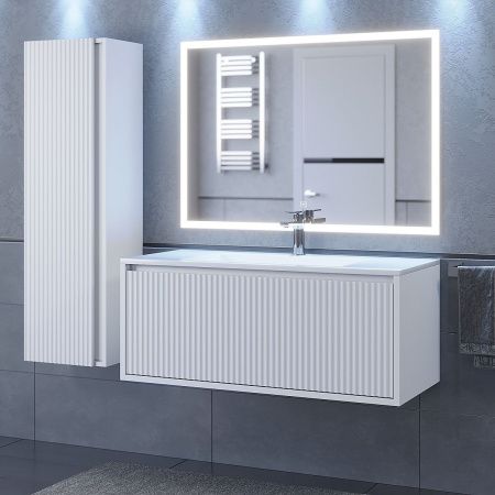 Тумба под раковину Uperwood Next Premium 3930205160 90х50 подвесная цвет белый