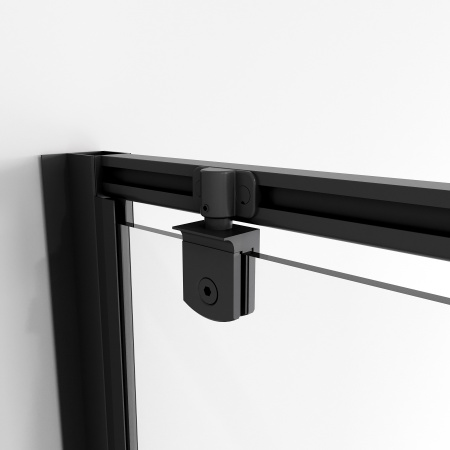 Душевая дверь Niagara Nova NG-85-11AB 110х195 стекло прозрачное профиль черный матовый