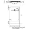 Душевой поддон из искусственного камня Aquanet Delight 00255443 140х80 белый без каркаса