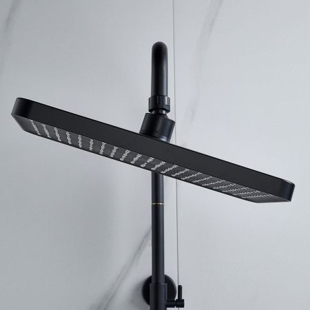 Душевая стойка Raffine F3699H настенная цвет черный