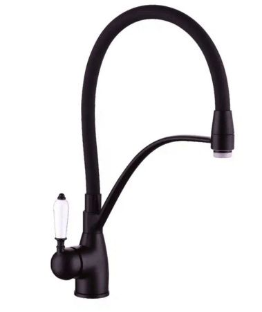Смеситель для кухни Rose R153H на мойку черный