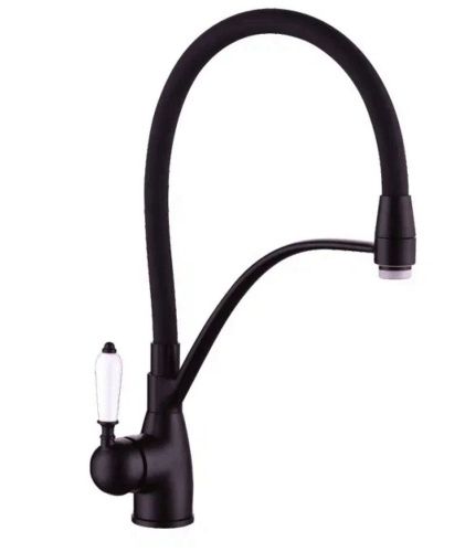 Смеситель для кухни Rose R153H на мойку черный - фото 2