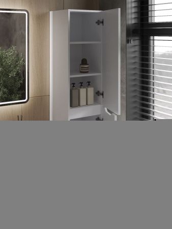 Шкаф-пенал Orange Line Li-35Puw 40х170 подвесной цвет белый