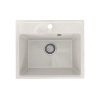 Кухонная мойка Practik PR-490 PR-M-490-001 50х40 цвет белый поверхность глянцевая