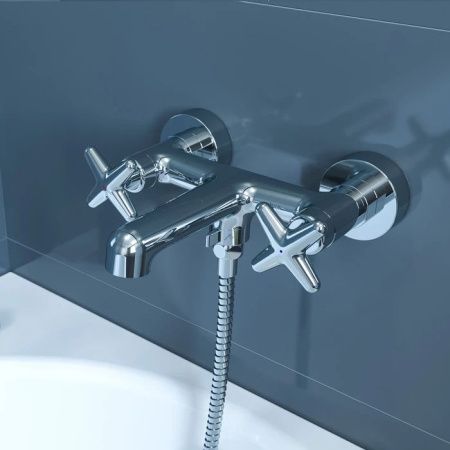 Смеситель для ванны и душа IDDIS Acros ACRSB02i02WA настенный хром