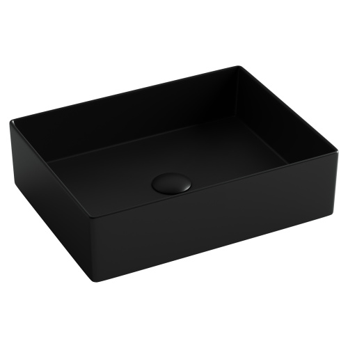 Раковина из сантехнического фарфора Ceramica Nova ELEMENT 36 см CN6069MB накладная цвет черный матовый - фото 2