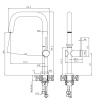 Смеситель для кухни Wonzon & Woghand WW-8020297-MB на мойку черный