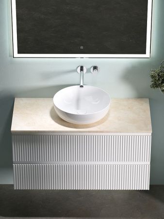 Тумба под раковину Sancos SNOB R SNR100W 100х40 подвесная цвет белый