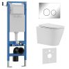 Комплект унитаз с инталляцией и клавишей смыва Iberica Blanca BURGOS ALTO IB.001M.BRA.234.8131