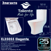 Унитаз напольный с бачком Taliente Elegante EL35055 белый с сиденьем безободковый душевой смыв