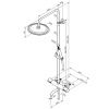 Душевая стойка Damixa Scandinavian Pure 936810300 настенная цвет черный