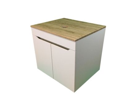 Тумба с раковиной Sintesi STL.W7024_SIN-LVB-APP-409WM 60х60 подвесная цвет коричневый