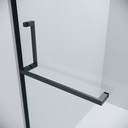 Душевая перегородка Grossman Pragma 200.K33.03.80.21.00 80х195 стекло прозрачное профиль черный матовый