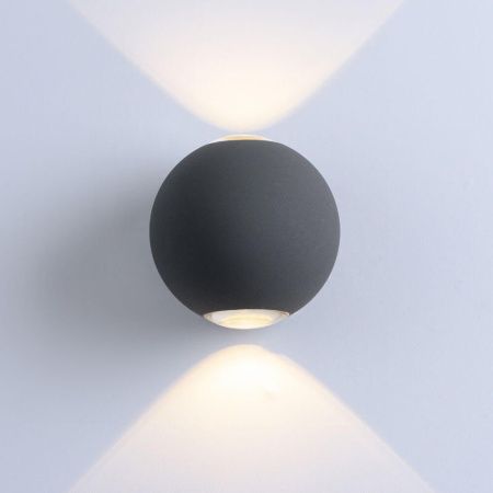 Уличный настенный светодиодный светильник Arte Lamp Gracia (Грациа) A1544AL-2GY