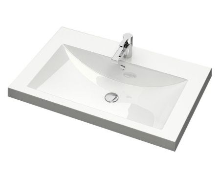 Раковина из искусственного камня Uperwood Eva 4548340002 60х50 полувстраиваемая цвет белый