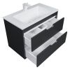 Тумба под раковину Uperwood Modul 2930205153 80х40 подвесная цвет черный