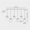 Светильник подвесной Modelux ML.2338.6 BK
