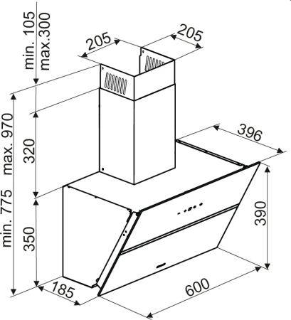 Вытяжка Brandt BHV2673XB