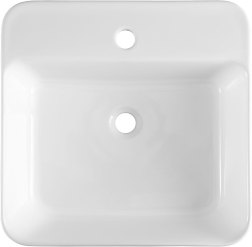 Раковина керамическая Allen Brau Liberty 4.32014.20 48х48 накладная цвет белый 1 отверстие под смеситель - фото 4 Раковина керамическая Allen Brau Liberty 4.32014.20 48х48 накладная цвет белый 1 отверстие под смеситель - фото 4