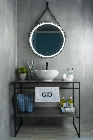 Раковина керамическая Gid Esfera 51162 40х40 накладная цвет белый без отверстий под смеситель