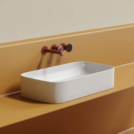 Раковина из сантехнического фарфора Ceramica Nova ELEMENT CN6054 71х38 накладная цвет белый Раковина из сантехнического фарфора Ceramica Nova ELEMENT CN6054 71х38 накладная цвет белый