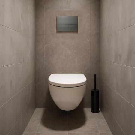 Клавиша смыва механическая Iberica Blanca INOX-S IB.B016.02 цвет серый