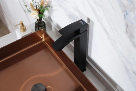 Смеситель Gid Cascada Victoria L120-BM-D (L120BMD) на столешницу черный матовый