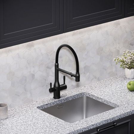 Смеситель для кухни Sancos Garda SC4009MB на мойку черный