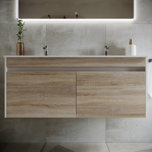 Тумба под раковину Sancos Smart SM120-2E 119х45х50 настенная - фото 4