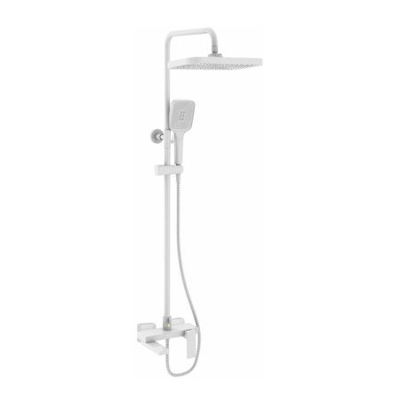 Душевая стойка Rose R1836C настенная цвет белый