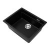 Кухонная мойка Grandex Aqua 500205 55х45 цвет черный поверхность матовая