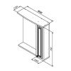 Зеркало-шкаф Damixa Palace One M41MPR0601WG 60х80 подвесной цвет белый