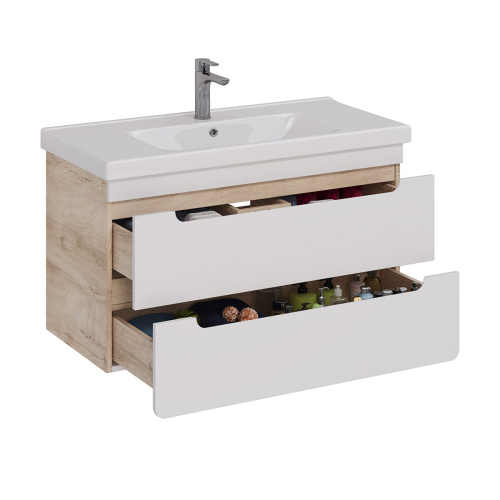 Тумба под раковину LeMark Olivia LM08OL100T 95,8х44,5х54 подвесная - фото 2