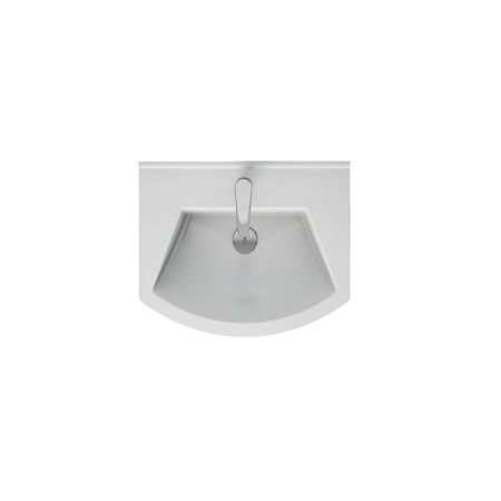 Раковина керамическая Dreja Alfa 195452 60х40 подвесная цвет белый 1 отверстие под смеситель