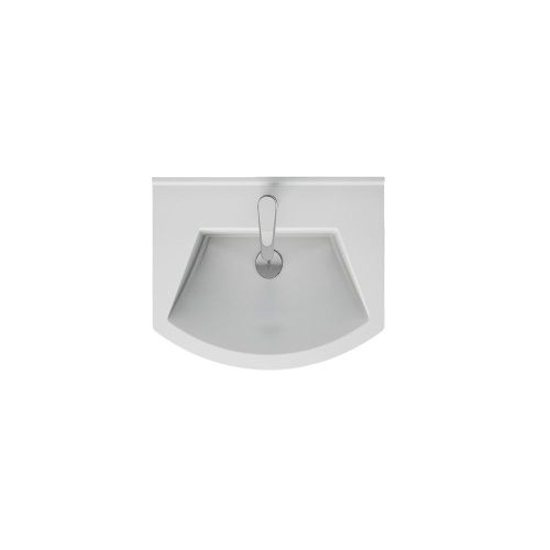 Раковина керамическая Dreja Alfa 195452 60х40 подвесная цвет белый 1 отверстие под смеситель - фото 4