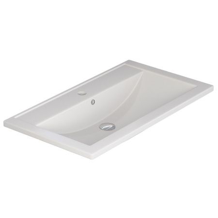 Раковина из искусственного камня Uperwood Foster Quartz 291030036 80х50 полувстраиваемая цвет белый