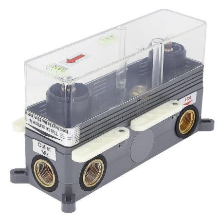 Душевая система ALMAes Olef TVZ-0898 встраиваемая в стену цвет черный с термостатом