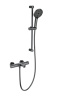 Душевой гарнитур со смесителем Wonzon & Woghand WW-C2018-A-BGG настенный графит