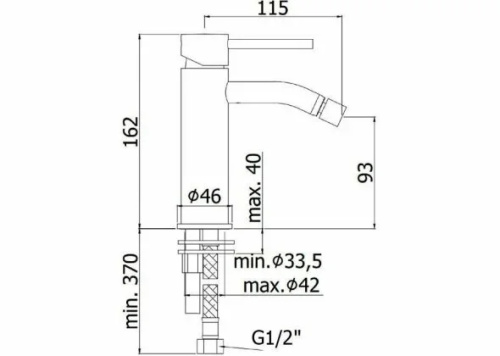 Смеситель Paffoni Light LIG131BO на биде белый - фото 3