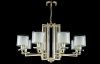 Люстра подвесная Crystal Lux Nicolas (Ницолас) NICOLAS SP-PL8 GOLD/WHITE