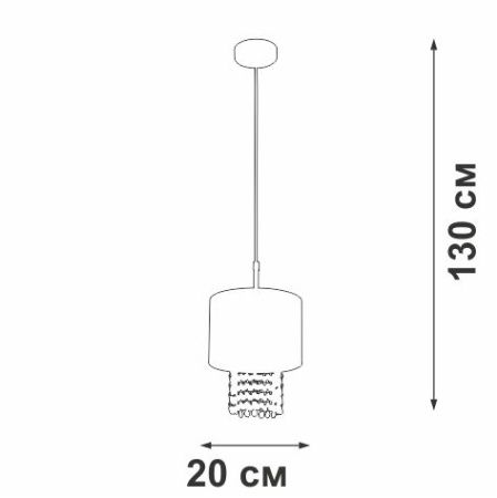 Светильник подвесной Vitaluce V5810-0/1S