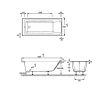 Ванна акриловая Jacob Delafon Sofa E60515RU-01 170х75 пристенная прямоугольная без каркаса
