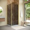 Душевой уголок Vegas-Glass EP-Fis NOVO EP-FIS NOVO h2000 90*80 03 07 R 90х80 стекло тонированное профиль золото без поддона