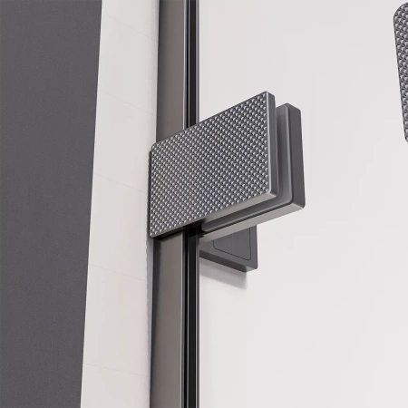 Душевая дверь Veconi Premium Alassio AL-150-00-GR-C4 150х200 стекло прозрачное профиль графит