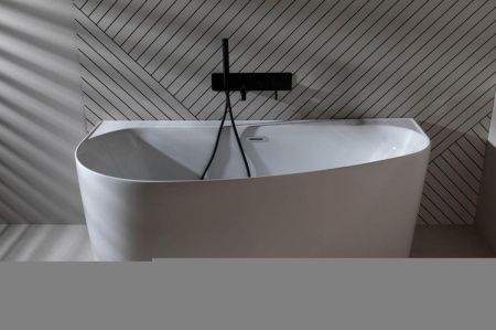 Ванна акриловая Allen Brau Priority 2.31005.20B 160х80 пристенная асимметричная с ножками